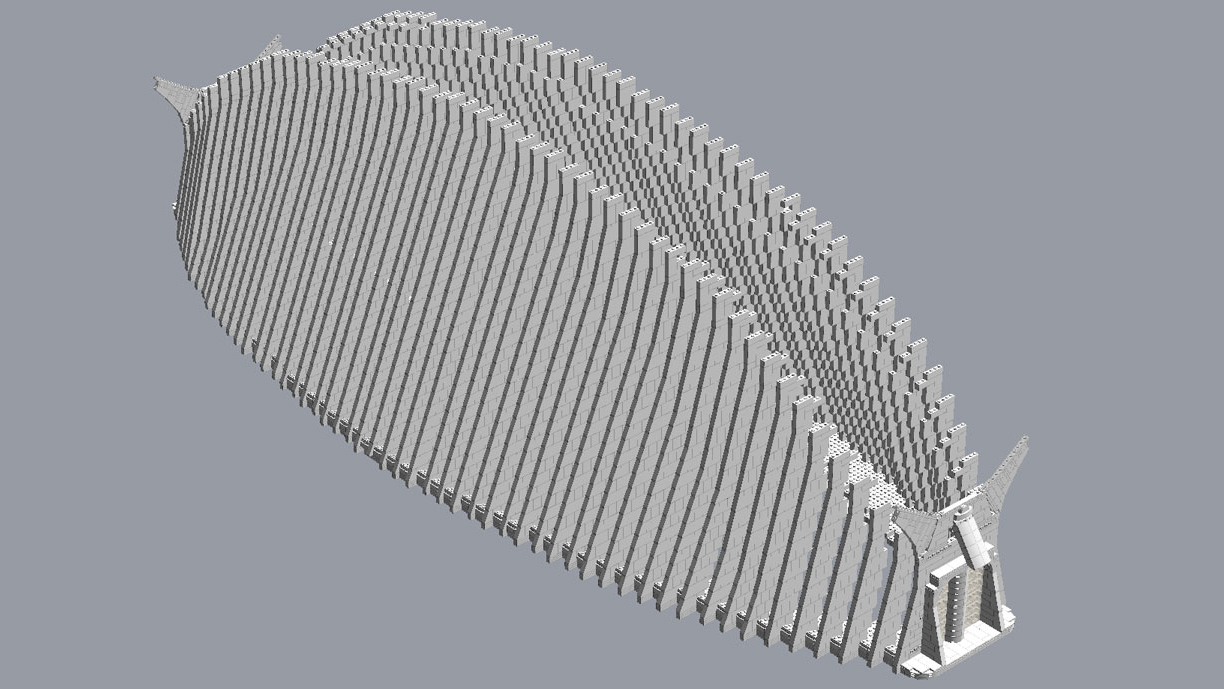 The lower shell design, focusing on the rib-like structural elements